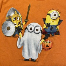 Children's Despicable Me Bright Orange Halloween Trick-Or-Treat Tee, Size XS