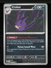 Crobat 051/086 Rare Chaos Rising Pokemon Reverse Holo Near Mint