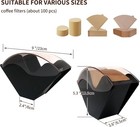 Coffee Filter Holder for Countertop - Coffee Station Organizer Black New