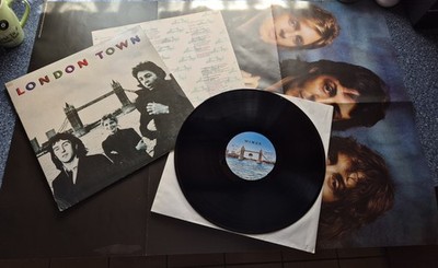 WINGS-London Town,EMI 1978,Mit Poster,Megarar! Beatles,Paul McCartney, BILLIGER 