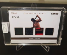 JOHN RAMBO Quad Relic #d 12/50 - Keepsake Rambo Edition #174