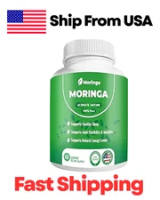 Moringa Capsules – 800mg Pure Moringa Powder Supplement – 60 Capsules for Natura
