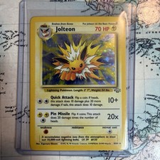 Pokémon Jolteon Holo Rare 4/64 Jungle Set Vintage 1999 TCG NM-LPCondition