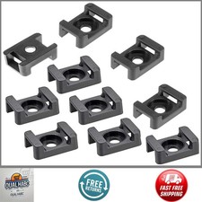 Cable Tie Mounting 100 Pcs Zip Tie Base M5 Screw Hole Wire Tie Holder Cord Clamp