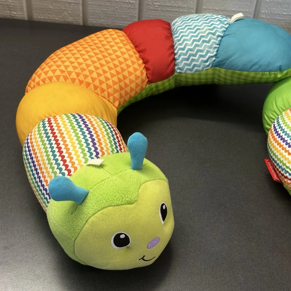 Infantino Prop-A-Pillar Abdomen Tiempo y Soporte Sentado Lindo Gusano Oruga Bebé Foto 3 de 4