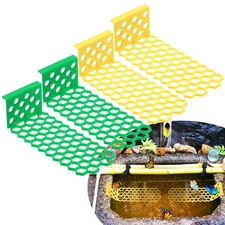 4-Pack Floating Bee Island, 7.09 Inch Bee Watering Station [Green, Yellow]