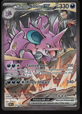 Team Rocket's Nidoking ex SIR SV10: Destined Rivals 233/182 NM