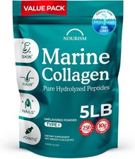 Pure Hydrolyzed Marine Collagen for Skin Hair Nails Joint Support 5 LB