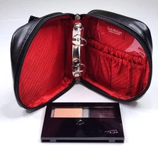 Trish McEvoy Makeup Planner Zip Closure Case Bag + 1 Magnetic Compact, 2 Trays