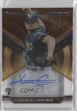 2015 Topps Strata Auto Orange 94/125 Kendall Graveman #SA-KG Auto 0o9
