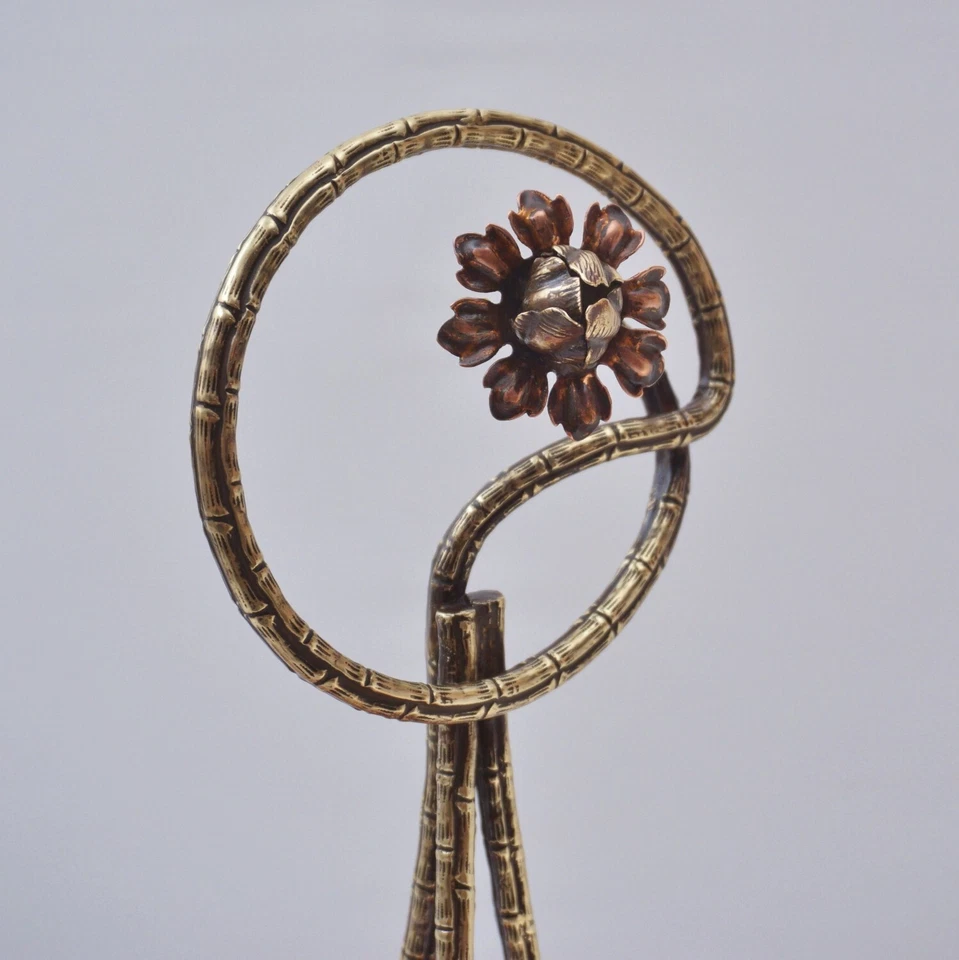 Antiguo Movimiento Estético Soporte para Pasteles Mesa de Exhibición Latón y Cobre Años 1880 Inglés Foto 4 de 4