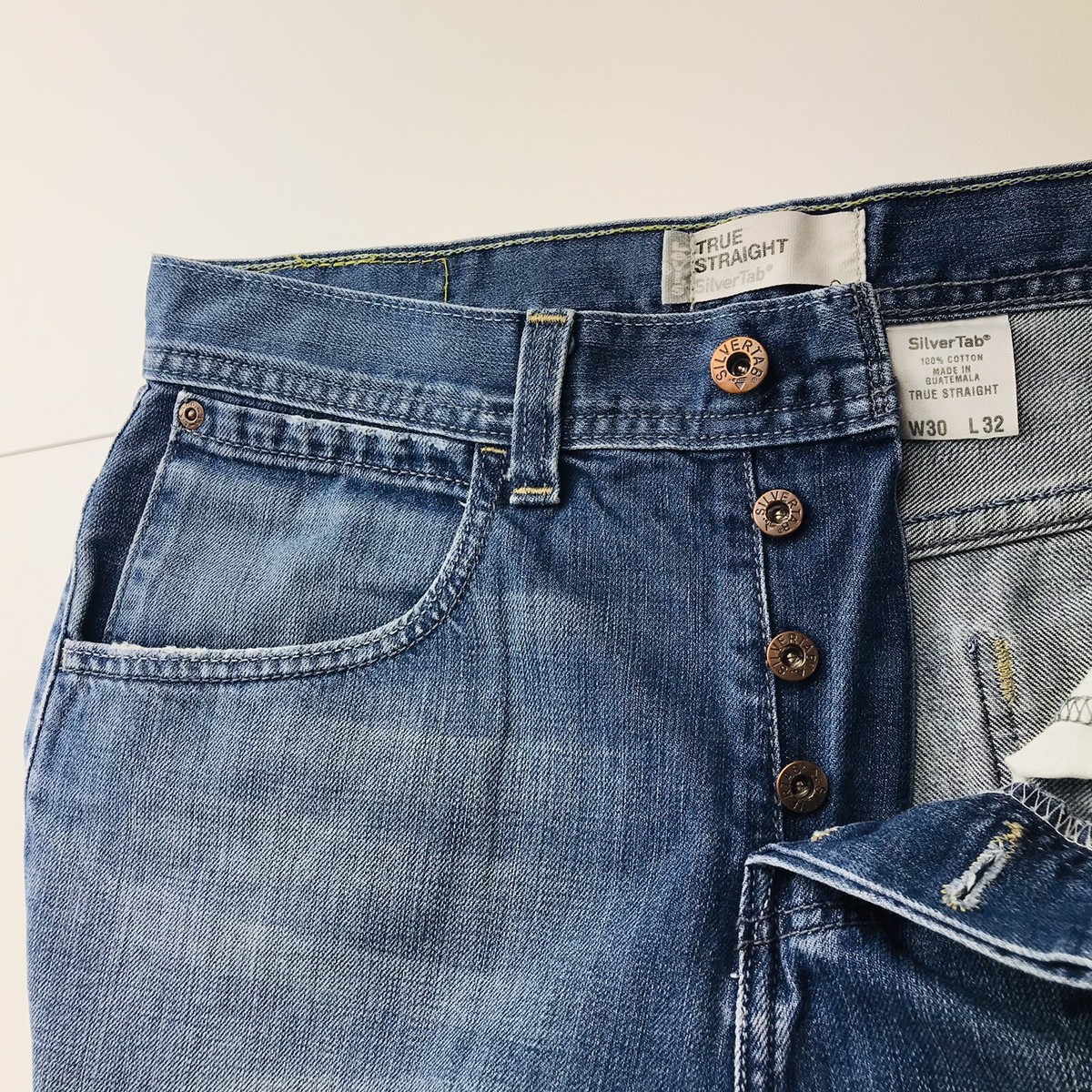 Levi’s 00s Silver Tab TRUE STRIGHT W30 Vintage Levi's Silver Tab Blue Regular True Straight Fit