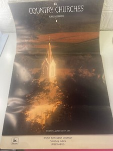 1989 John Deere Dubuque Works Air Cooled Engines Calendar Churches St. Donatus 
