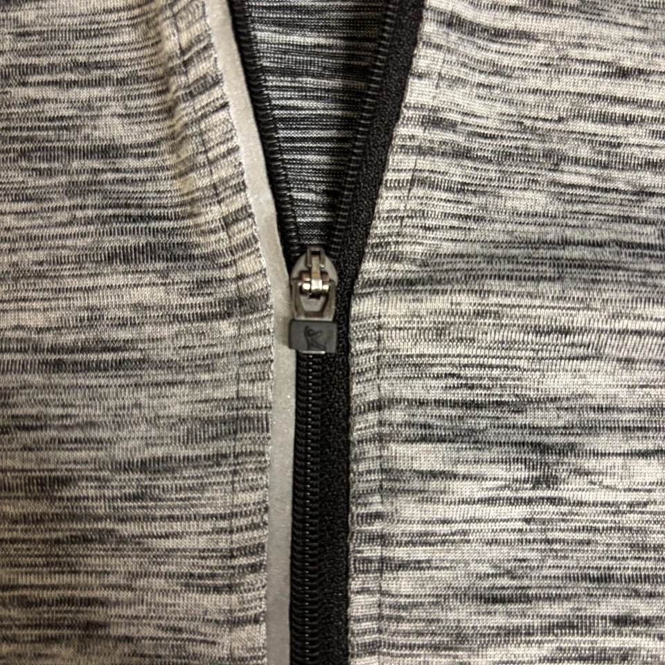 DANSKIN NOW Semi-Ajustado 1/4 Cremallera Gris Jaspeado Manga Larga Talla Grande Foto 4 de 4