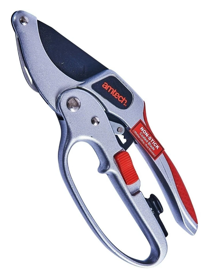 New Bypass Ratchet Pruner Deluxe Garden Cutting Trimming Secatuers Heavy Duty Uk - Image 3 of 4