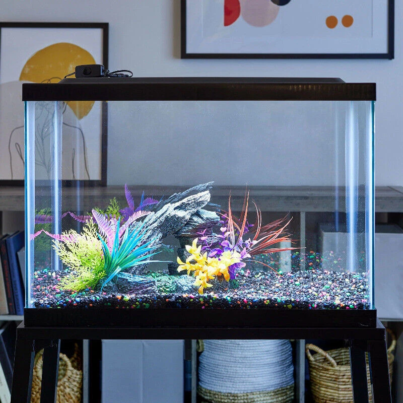 20 Gallon Fish Tank Hood w/ LED Lights Fishes Tank Water Tank Boxes  Lightweight | eBay