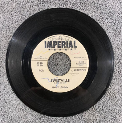Lloyd Glenn, Young Date / Twistville, 7'' 45rpm 1962 Promo