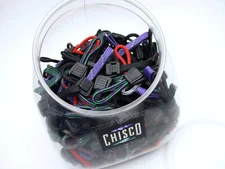 CHISCO (Chums)  Zipper Pulls Retail Bin - 275 Paracord Zipper Pulls Many Colors
