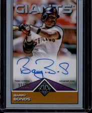 2024 Topps Transcendent VIP Party Barry Bonds AUTO #11/25 signed Giants BB-3