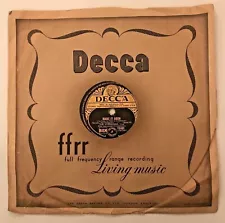 Vintage Shellac Record 78 (Make It Soon) (Broken Wings) Decca Records