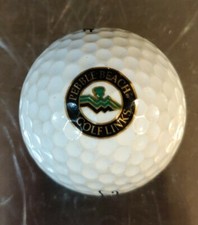 PEBBLE BEACH Branded Titleist Tour Distance Vintage Golf Ball. Golf Links