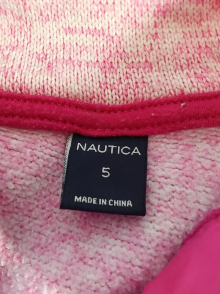 Lote de 4 sudaderas Nautica manga larga cuello redondo naranja/negro/rojo talla 5 Foto 4 de 4