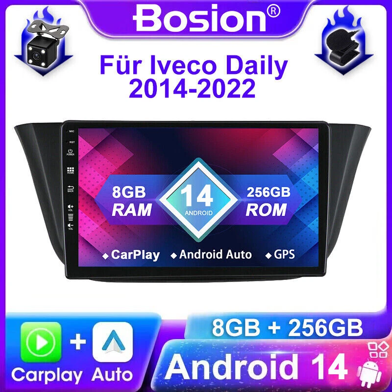 8G+256GB Für Iveco Daily 2014-2022 Autoradio Android 14 GPS Navi RDS CarPlay AHD