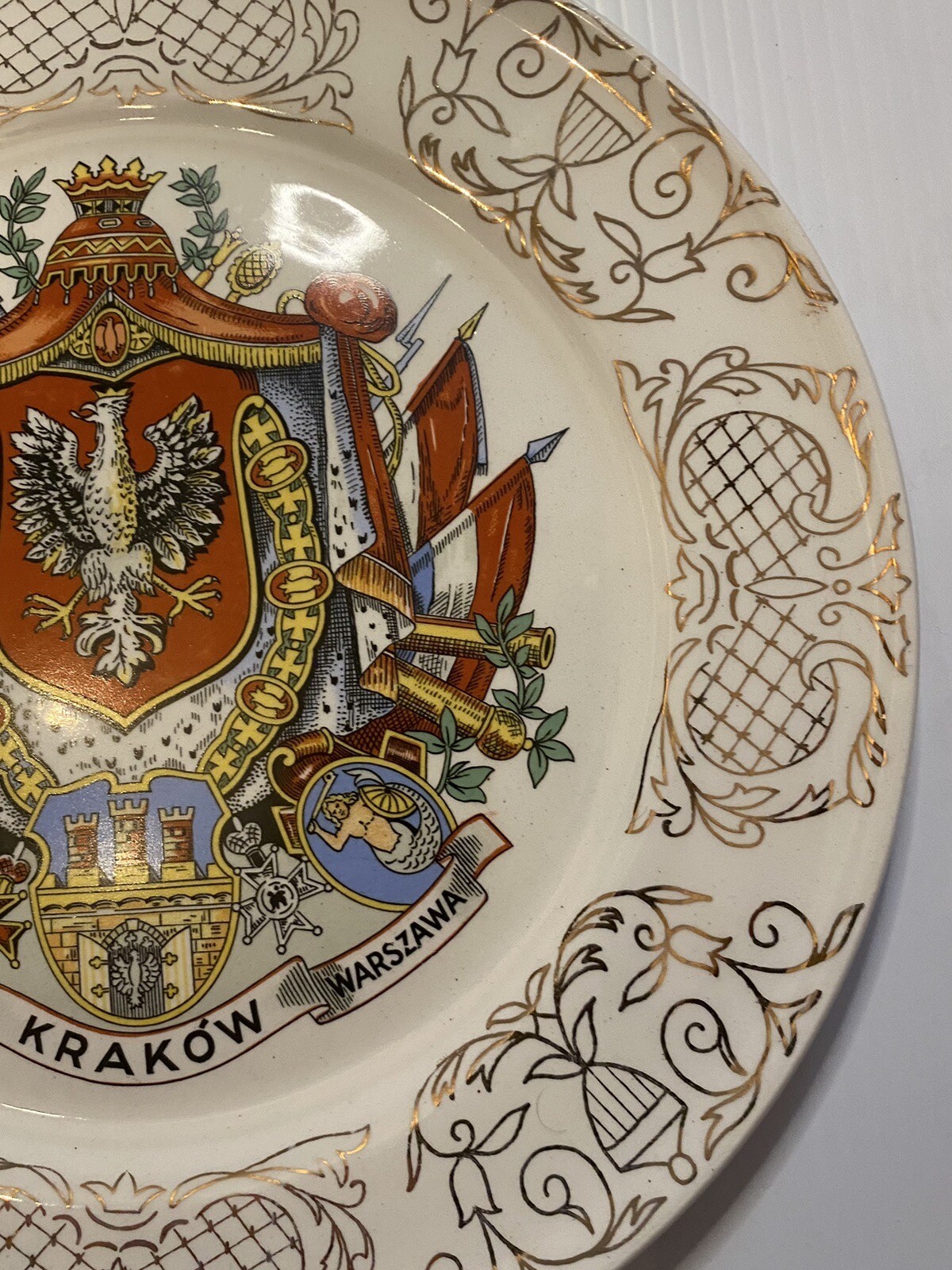 Polish Themed Large Collector Plate 10” Sanders MFG CO Nashville