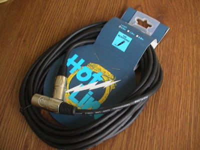 HOT LINE PROFESSIONAL XLR MICROPHONE CABLE - HOT20L 6 METERS NEW