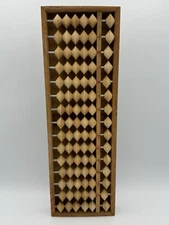 Vintage 15 Row Wood Abacus