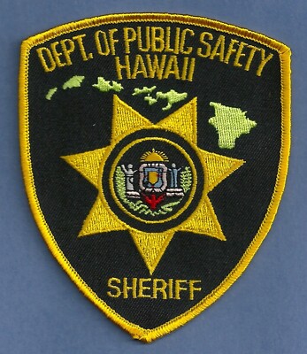 HAWAII DEPARTMENT OF PUBLIC SAFETY SHERIFF SHOULDER PATCH