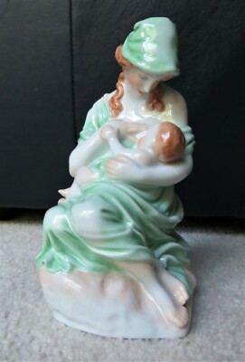 Vintage Herend Hungary Figurine #5426 - Limited Edition Collectible ''Motherhood''