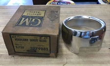 1961 Chevy NOS RH Inner Headlight Bezel 3779882 SR39