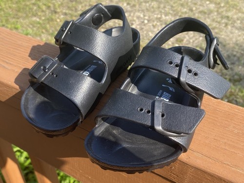 Birkenstock Arizona EVA Slip On Sandals Kids EU Size 26 US Size 8-8.5 Adjustable - Picture 2 of 11