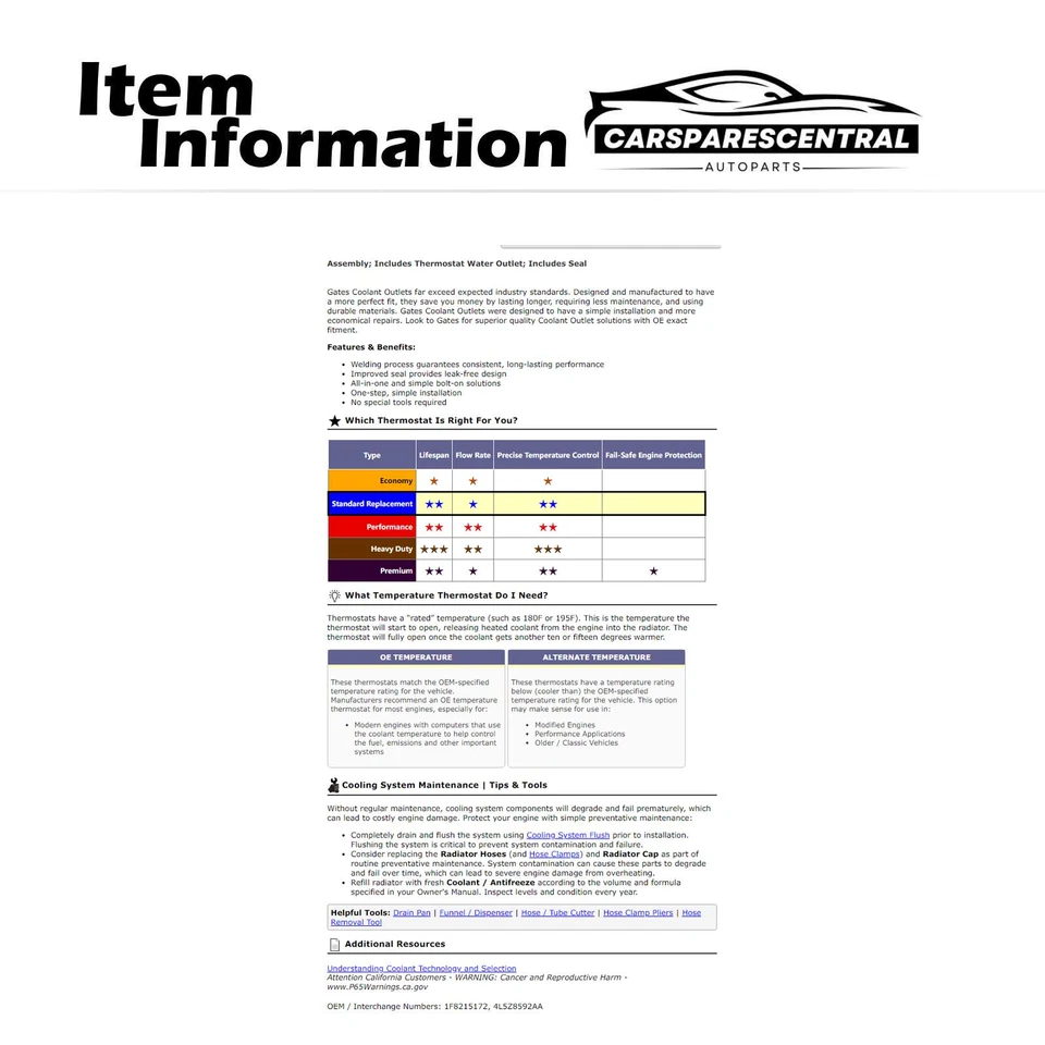Termostato refrigerante motor puertas 2001 Ford Explorer Sport Ford Explorer Foto 3 de 4