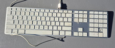 Apple A1243 Aluminium USB Wired Keyboard With Numeric Keypad Missing Key