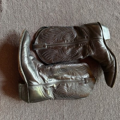 Code West Vintage Women's Black Western Cowgirl Cowboycore Boots US 9.5M MPN 802