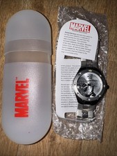 Marvel Comics Spider-Man Mens Silver-tone Wri...