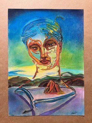 Salvador Dali Zeichnung auf Papier (Handmade) signiert und gestempelt Mischte... - Bild 1 von 4
