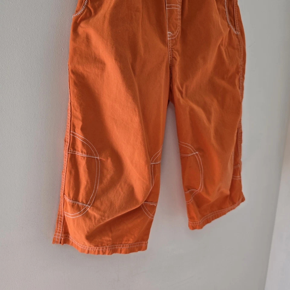 Pantalones Cortos Hanna Andersson Talla 120 12 Cubierta Niños Naranja Bolsillos Cintura Elásticos Foto 2 de 4
