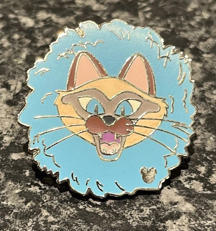 OLD Disney pin Lady & the Tramp Villain Cat Si AM Hidden Mickey Completer