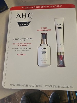 AHC Pro Shot Colla-Juvenation Lift 4 Serum + Eye Cream Set Anti-Aging NEW