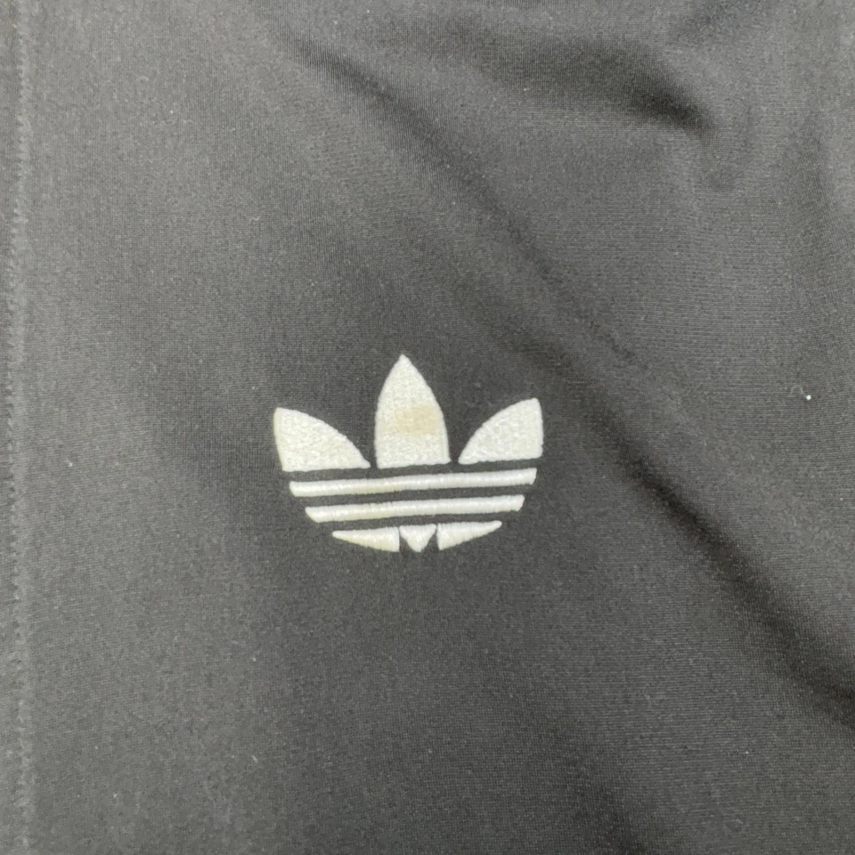 Adidas Firebird Track Jacket Mens Large Black White Trefoil 3-Stripes Full Zip - Image 2 of 4