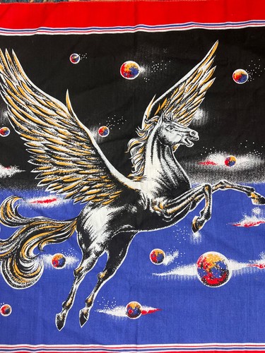 made in usa vintage pegasus bandana solar system scene trippy 