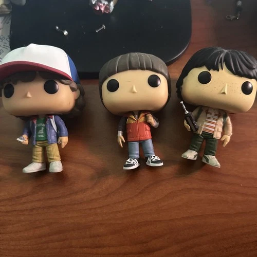 Lot Of 3 Stranger Things Funko Pop! Dustin, Mike & Will Unboxed