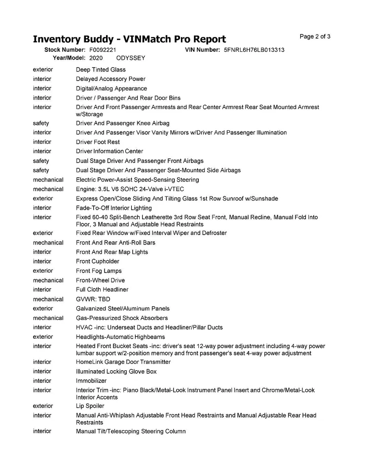 Used A/C Condenser fits: 2020 Honda Odyssey  Grade A - Image 4 of 4
