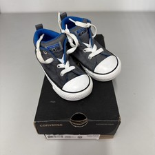 Converse CTAS Street Thunder/White Toddler Boy's Mid Top Sneakers-Size 8