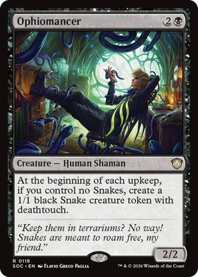 Ophiomancer (118) ( NM) Commander: Secrets of Strixhaven MTG SOC