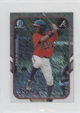 2015 Bowman The Farm's Finest Chrome Mini Shimmer Refractor Ozzie Albies 1b9
