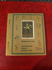 Sporthilfe Sonderdruck Olympia Markenheft Sommerspiele Berlin 1916  Faksimile